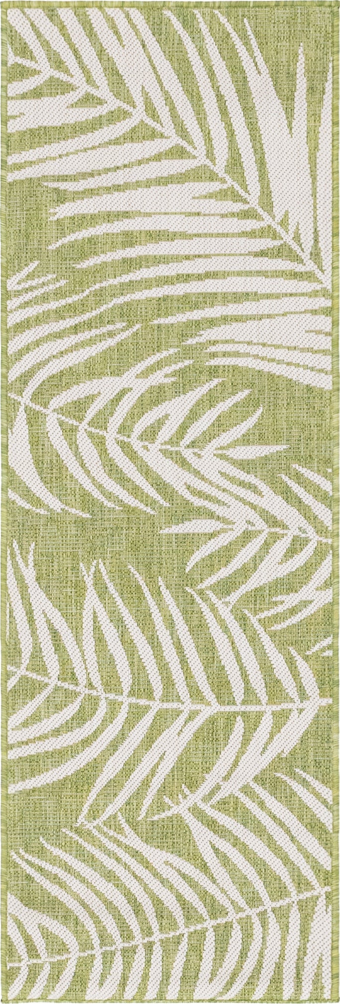 Seaside Blooms Collection Area Rug - Verdure (Green)