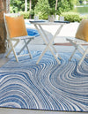 Urban Terrace Collection Area Rug - Soho Rectangle Blue  lifestyle 13