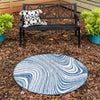 Urban Terrace Collection Area Rug - Soho Round Blue  lifestyle 0