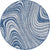 Urban Terrace Collection Area Rug - Soho Round Blue Main