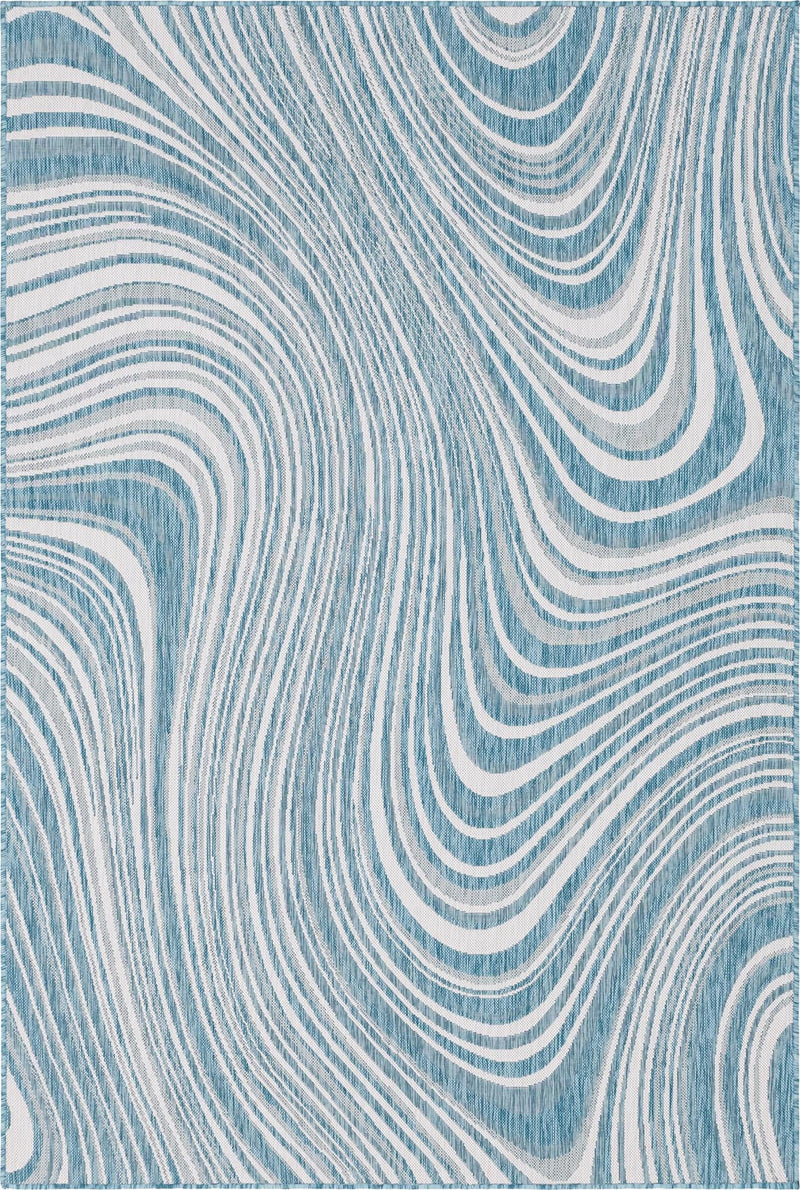 Urban Terrace Collection Area Rug - Soho Rectangle Light Aqua Main