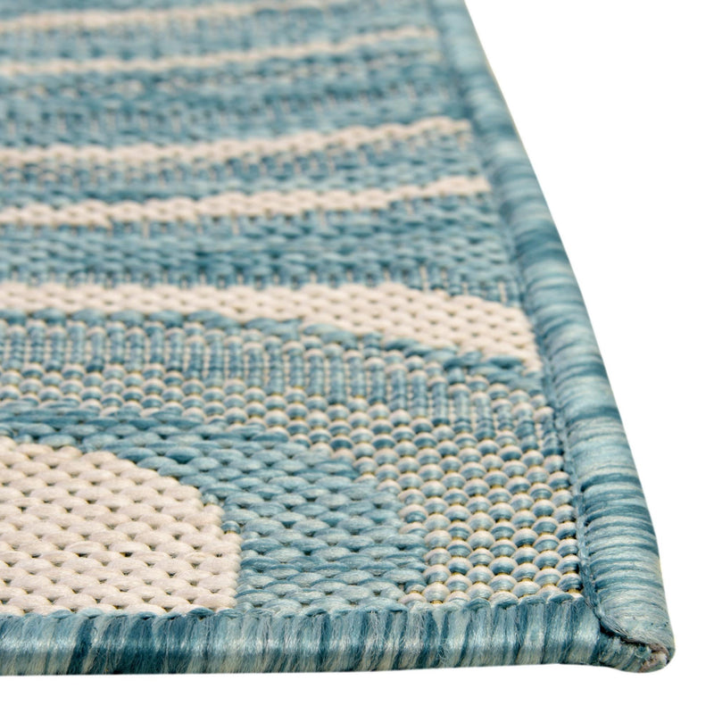 Urban Terrace Collection Area Rug - Soho Runner Light Aqua  lifestyle 5