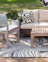 Urban Terrace Collection Area Rug - Soho Rectangle Charcoal  lifestyle 5