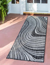 Urban Terrace Collection Area Rug - Soho Runner Charcoal  lifestyle 76