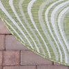 Urban Terrace Collection Area Rug - Soho Round Green  lifestyle 94