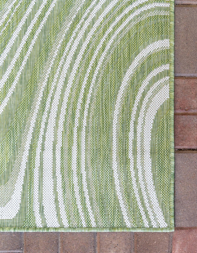 Urban Terrace Collection Area Rug - Soho Runner Green  lifestyle 95