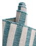 Seaside Stripes Collection Area Rug - Cabana (Light Aqua)