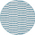 Seaside Stripes Collection Area Rug - Cabana (Light Aqua)