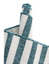 Seaside Stripes Collection Area Rug - Cabana (Teal)