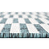 Seaside Stripes Collection Area Rug - Cabana (Teal)