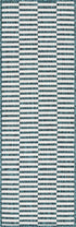 Seaside Stripes Collection Area Rug - Cabana (Teal)