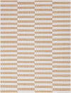 Patio Stripe Harmony Collection Area Rug - Cabana (Taupe) Rectangle Taupe Main