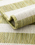 Seaside Stripes Collection Area Rug - Cabana (Green)