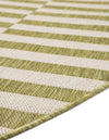 Patio Stripe Harmony Collection Area Rug - Cabana (Green) Round Green  lifestyle 16