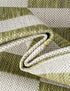 Seaside Stripes Collection Area Rug - Cabana (Green)