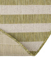 Patio Stripe Harmony Collection Area Rug - Cabana (Green) Round Green  lifestyle 23