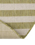 Seaside Stripes Collection Area Rug - Cabana (Green)