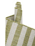 Seaside Stripes Collection Area Rug - Cabana (Green)