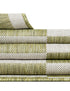 Seaside Stripes Collection Area Rug - Cabana (Green)