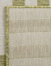 Patio Stripe Harmony Collection Area Rug - Cabana (Green) Runner Green  lifestyle 19