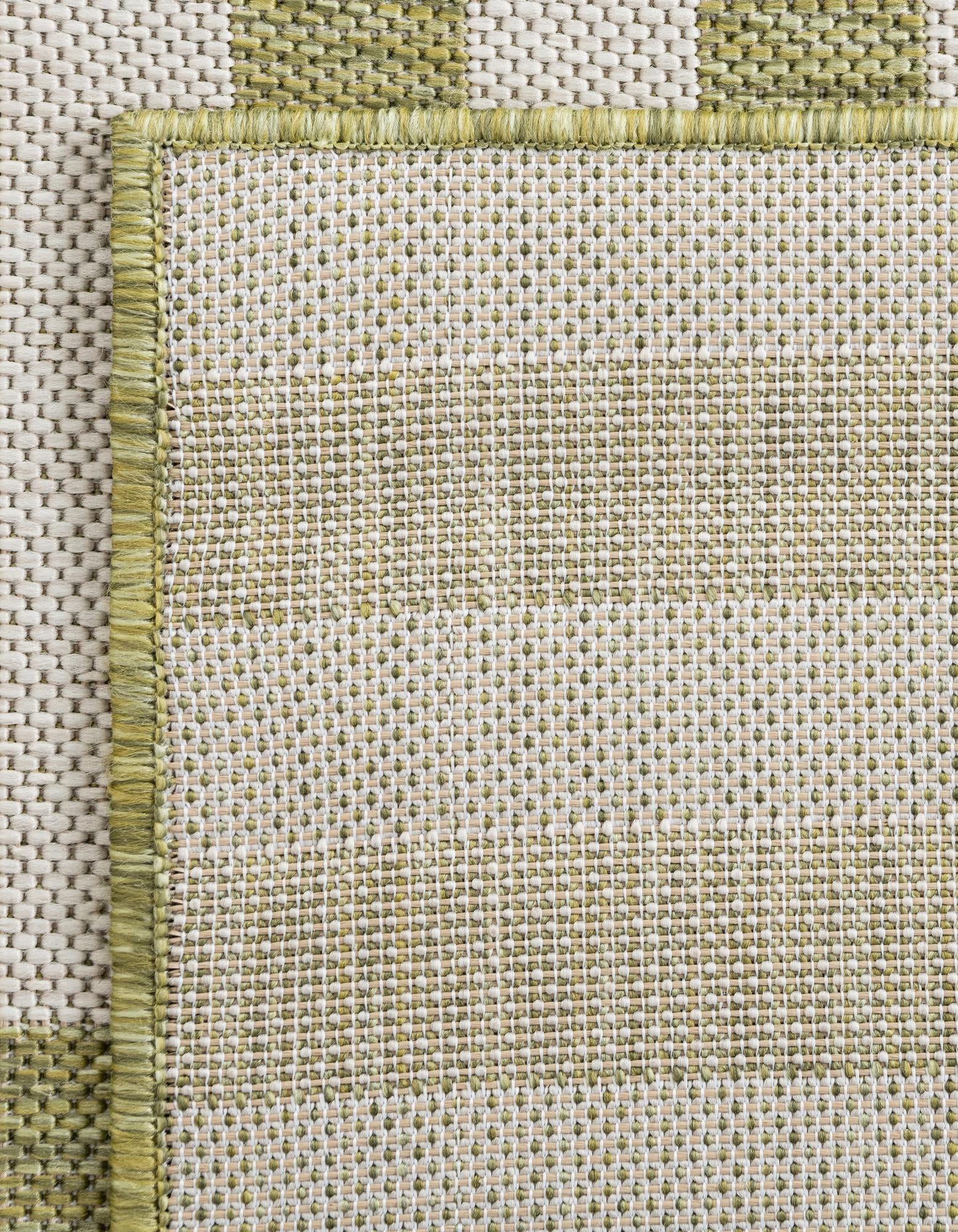 Seaside Stripes Collection Area Rug - Cabana (Green)