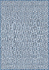 Garden Lattice Oasis Collection Area Rug -  Terrace Rectangle Blue Main