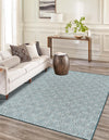 Garden Lattice Oasis Collection Area Rug -  Terrace Rectangle Teal  lifestyle 4