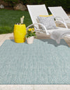 Garden Lattice Oasis Collection Area Rug -  Terrace Rectangle Aqua  lifestyle 58