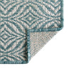 Garden Lattice Oasis Collection Area Rug -  Terrace Rectangle Aqua  lifestyle 92