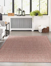 Garden Lattice Oasis Collection Area Rug -  Terrace Rectangle Rust Red  lifestyle 35