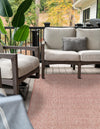 Garden Lattice Oasis Collection Area Rug -  Terrace Rectangle Rust Red  lifestyle 65