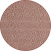 Garden Lattice Oasis Collection Area Rug -  Terrace Round Rust Red Main