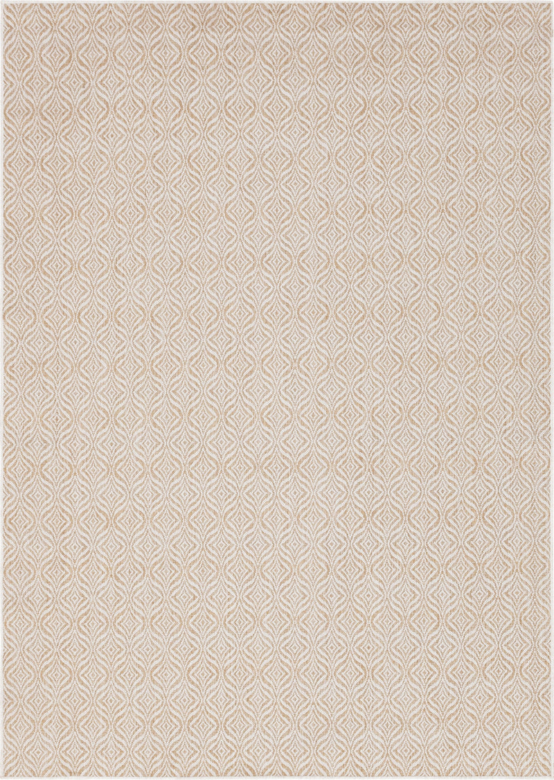 Garden Lattice Oasis Collection Area Rug -  Terrace Rectangle Taupe Main