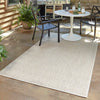 Garden Lattice Oasis Collection Area Rug -  Terrace Rectangle Taupe  lifestyle 0