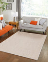 Garden Lattice Oasis Collection Area Rug -  Terrace Rectangle Taupe  lifestyle 3