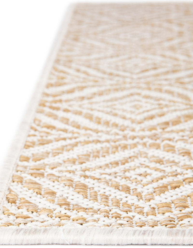 Garden Lattice Oasis Collection Area Rug -  Terrace Runner Taupe  lifestyle 10