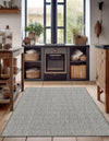 Garden Lattice Oasis Collection Area Rug -  Terrace Rectangle Charcoal  lifestyle 3