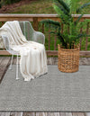 Garden Lattice Oasis Collection Area Rug -  Terrace Rectangle Charcoal  lifestyle 16