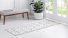 Garden Maze Retreat Collection Area Rug - Hedgegrove Runner White  lifestyle 75