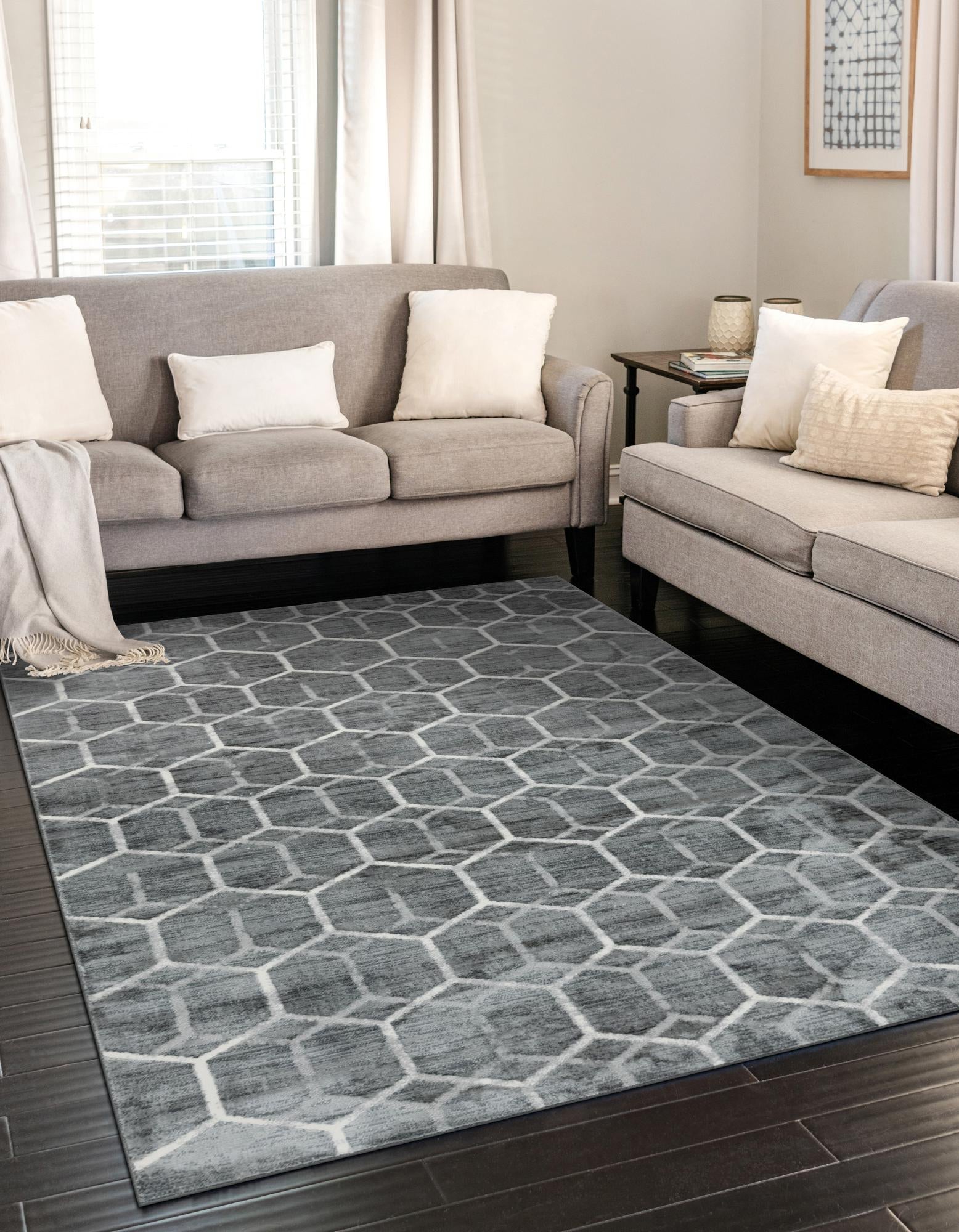 Garden Maze Retreat Collection Area Rug - Hedgegrove