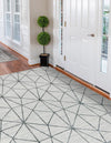 Garden Maze Retreat Collection Area Rug -  Arborlane Rectangle White  lifestyle 19