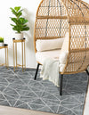 Garden Maze Retreat Collection Area Rug -  Arborlane Rectangle Gray  lifestyle 23