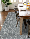 Garden Maze Retreat Collection Area Rug -  Arborlane Rectangle Gray  lifestyle 26