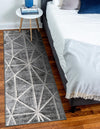 Garden Maze Retreat Collection Area Rug -  Arborlane Runner Gray  lifestyle 72