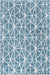 Garden Maze Retreat Collection Area Rug -  Arborlane Rectangle Blue  lifestyle 3