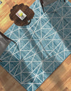 Garden Maze Retreat Collection Area Rug -  Arborlane Rectangle Blue  lifestyle 18