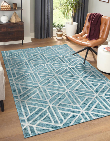 Garden Maze Retreat Collection Area Rug -  Topiarytrail