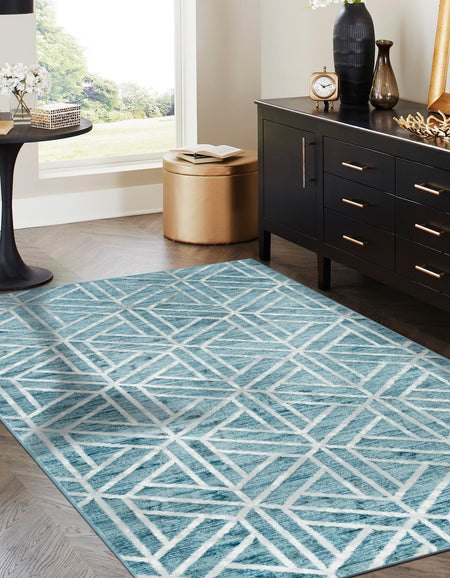 Garden Maze Retreat Collection Area Rug -  Topiarytrail