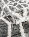 Garden Maze Retreat Collection Area Rug -  Mazeview Round Gray  lifestyle 65