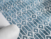 Garden Maze Retreat Collection Area Rug -  Mazeview Rectangle Blue  lifestyle 17